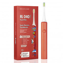 Электрическая звуковая зубная щётка Revyline RL 040 Teens, Peach Pink